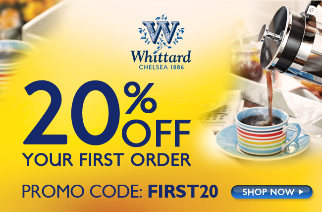 20% OFF First Orders at Whittard of Chelsea