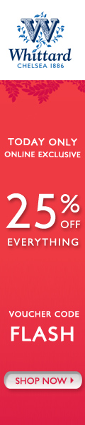 25% OFF Everyting at Whittard of Chelsea