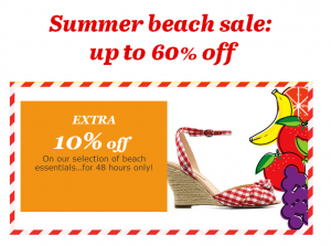 Summer beach sale
