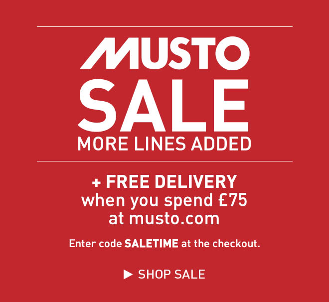 MUSTO Free Delivery sale