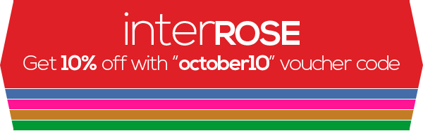 10% Off in October at InterRose.co.uk