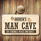 Personalised Man Cave Door Sign