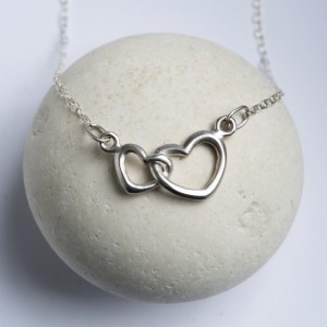 LHN_lilycharmed Silver Linked Hearts necklace