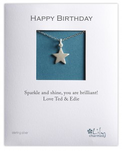 Personalised Silver Solid Star Necklace
