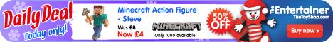 50% OFF Minecraft Steve Figure