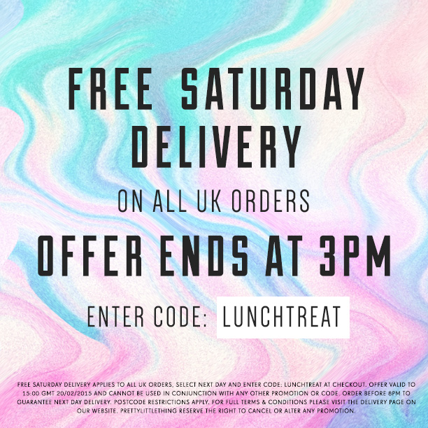 FREE Saturday Delivery