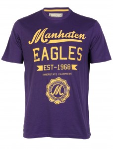 Mens South Shore Manhatten Eagles purple t-shirt 1C5301