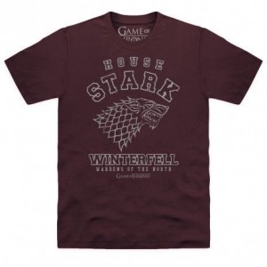 Official Game of Thrones - Stark Collegiate Organic T Shirt