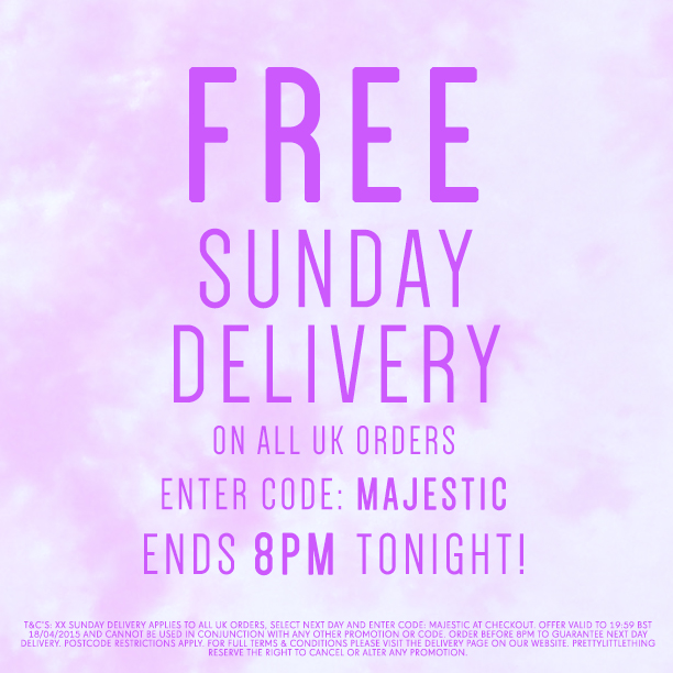 free sunday delivery
