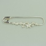 Silver Star Cluster Brooch by Lily Charmed