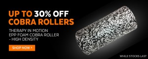 Up to 30% off high density foam rollers - from only £5.60