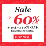 Extra 10% off the sale