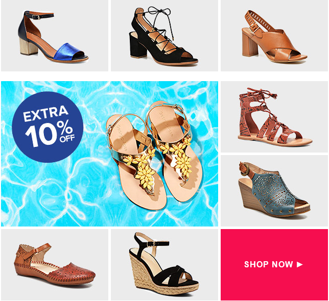 Extra 10% off Sandals