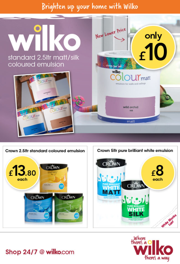 Wilko Paint Colour Chart 2017