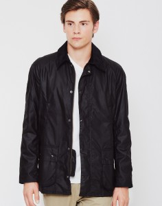 Barbour Ashby Waxed Field Jacket Black
