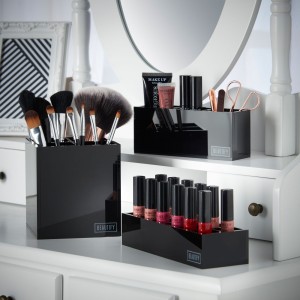Beautify Black Make Up Storage Box set