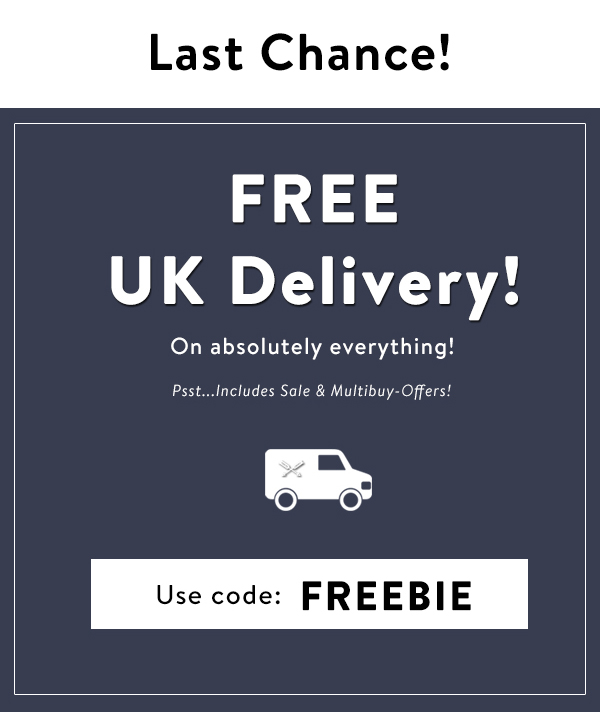 The Hub FREE UK Delivery on Absolutely Everything Ends Tonight