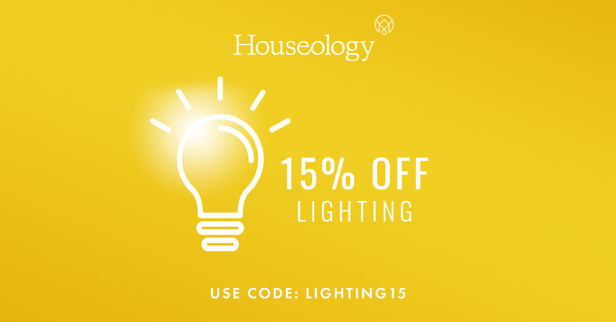 Use code LIGHTING15 for 15% off designer lighting