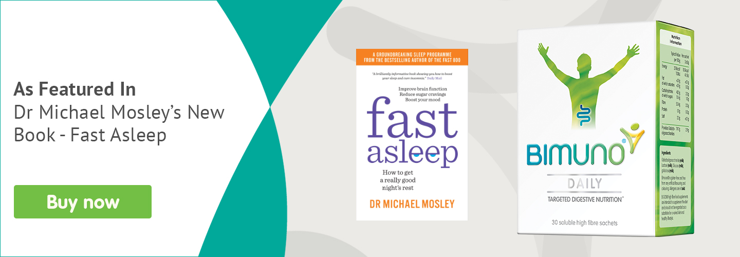 Bimuno Featured In Dr Michael MOsleys New Book - Fast Asleep
