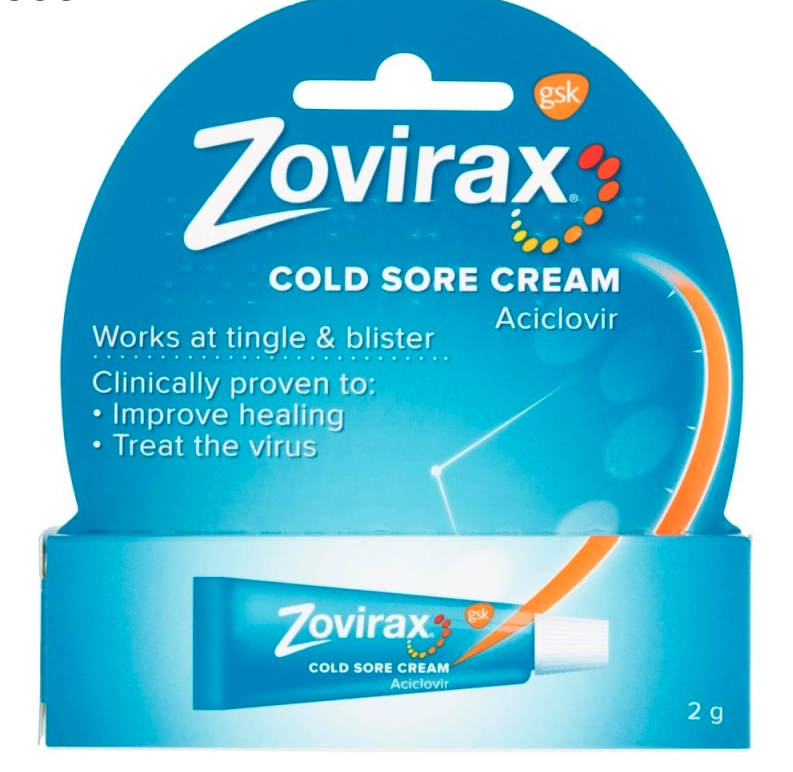 Zovirax Cold Sore Cream Tube