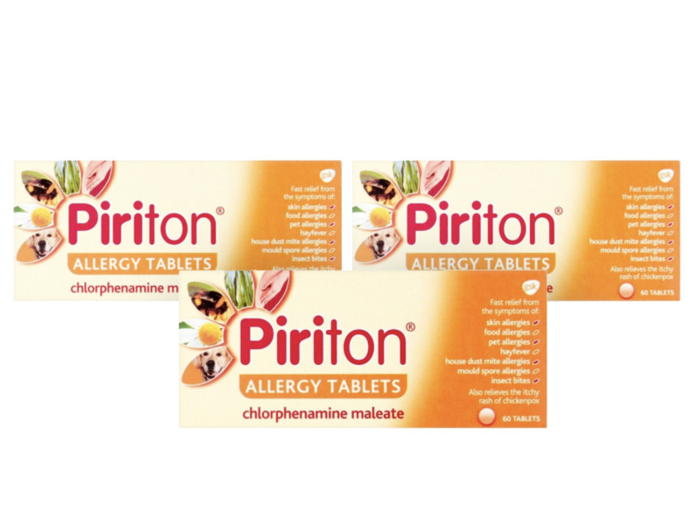 Piriton Allergy Tablets Triple Pack